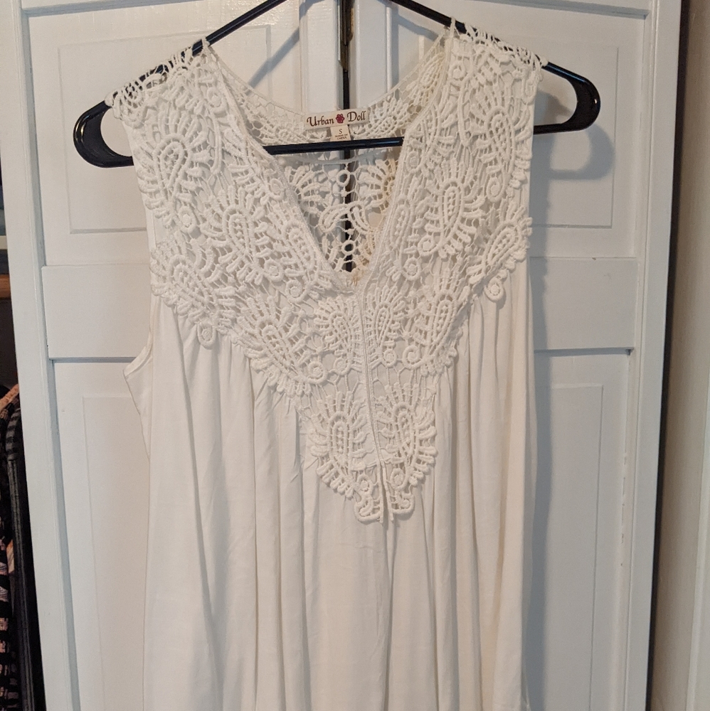 White lace Urban Doll tank top